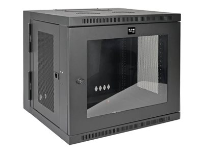 Tripp Lite 10U Wall Mount Rack Enclosure Server Cabinet w/Swinging Door Acrylic Window