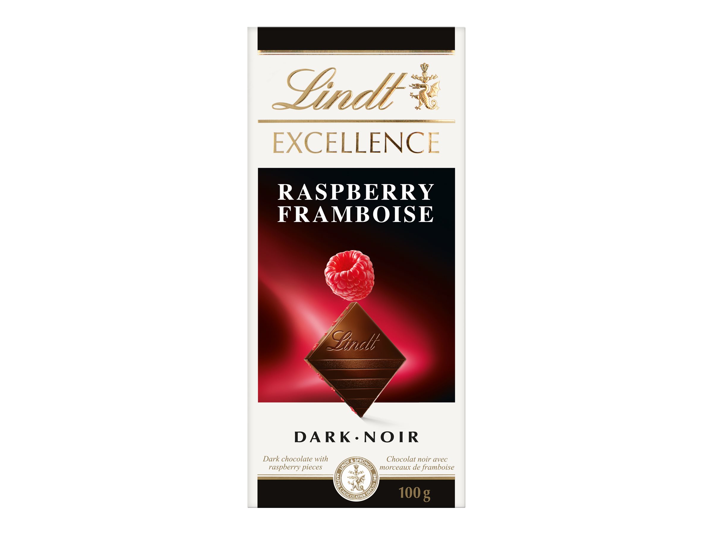 Lindt Excellence Dark Chocolate Bar - Raspberry - 100g