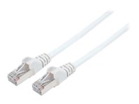 Intellinet Network Patch Cable, Cat7 Cable/Cat6A Plugs, 3m, White, Copper, S/FTP, LSOH / LSZH, PVC, RJ45, Gold Plated Contact