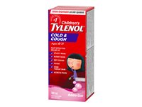 Tylenol* Children's Cold & Cough Suspension Liquid - Bubble Gum - 100ml� �