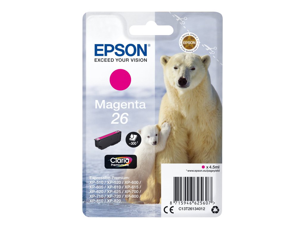 EPSON 1LB 26 magenta ink claria prem w/s