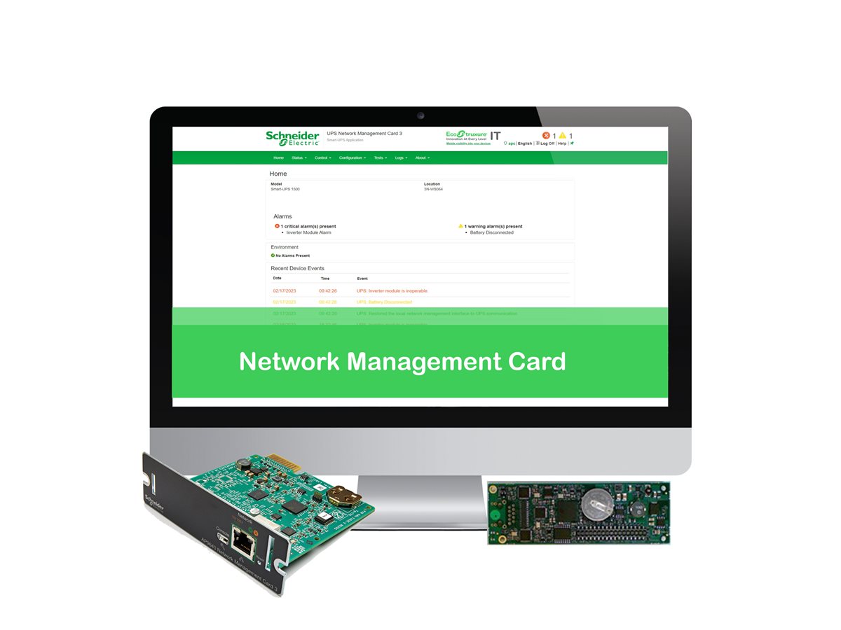 APC Network Management Card for Easy UPS, 3-Phase - licence na předplatné (6 let) - 1 zařízení – foto 2