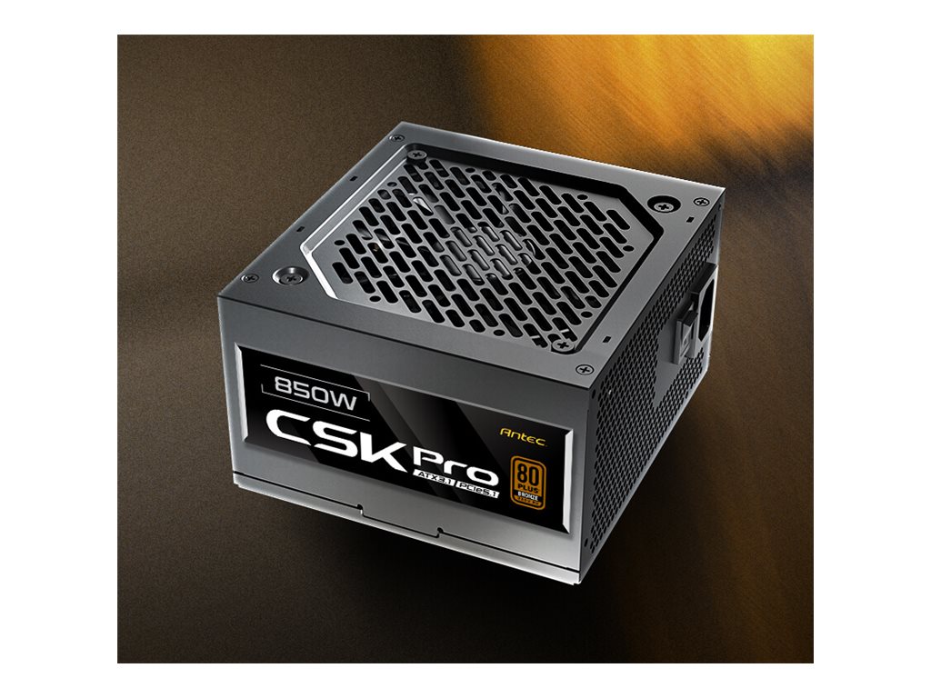 Antec Cuprum Strike Bronze CSK850 Pro power supply 850 Product shot Right-angle 79700