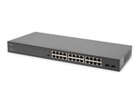 DIGITUS DN-95348-1 Switch 24-porte Gigabit Ethernet PoE+