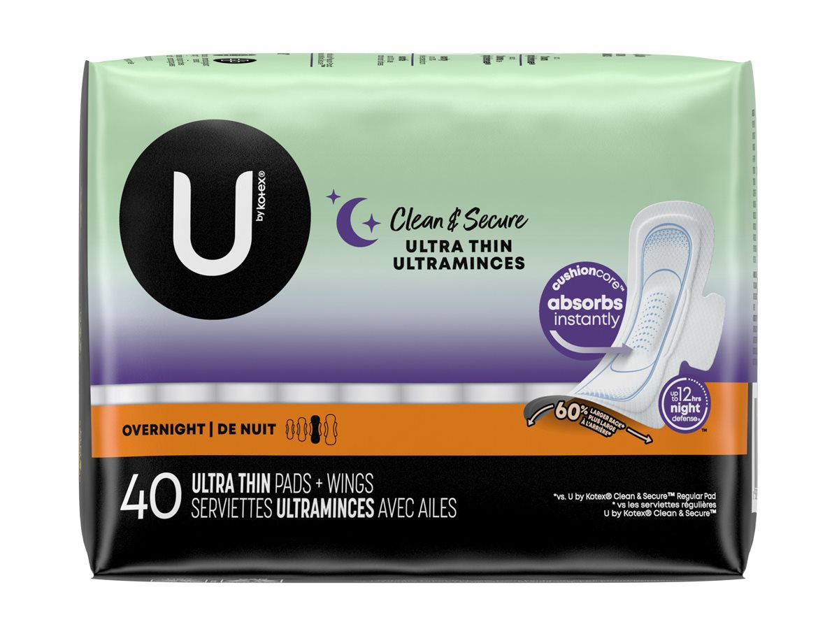 U by Kotex Clean & Secure Ultra Thin Sanitary Pad - Regular - 40's