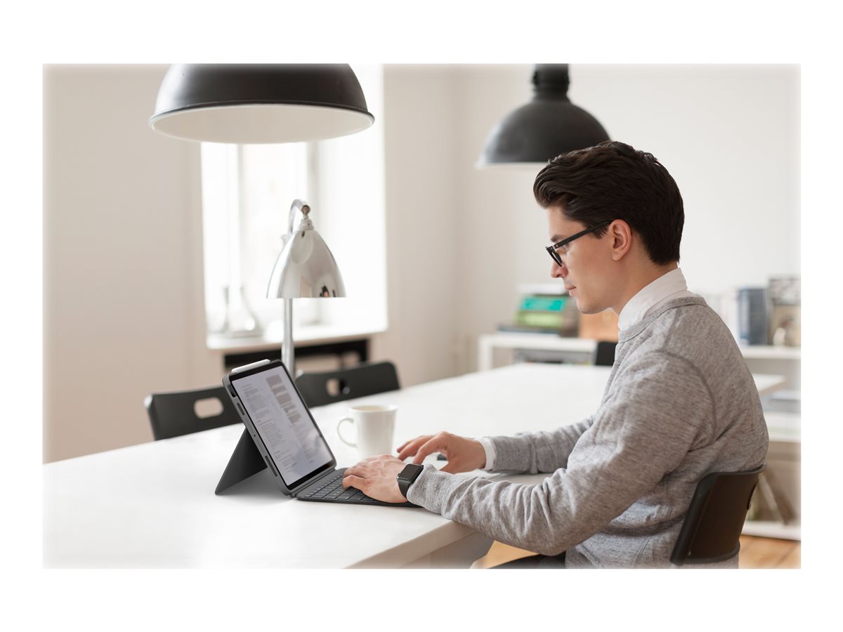 Logitech Combo Touch - klávesnice a pouzdro - s trackpad - QWERTY - španělská - oxfordská šedá Vstupní zařízení – foto 11