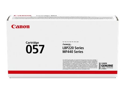 Canon 057 black original toner Package view Front 80400