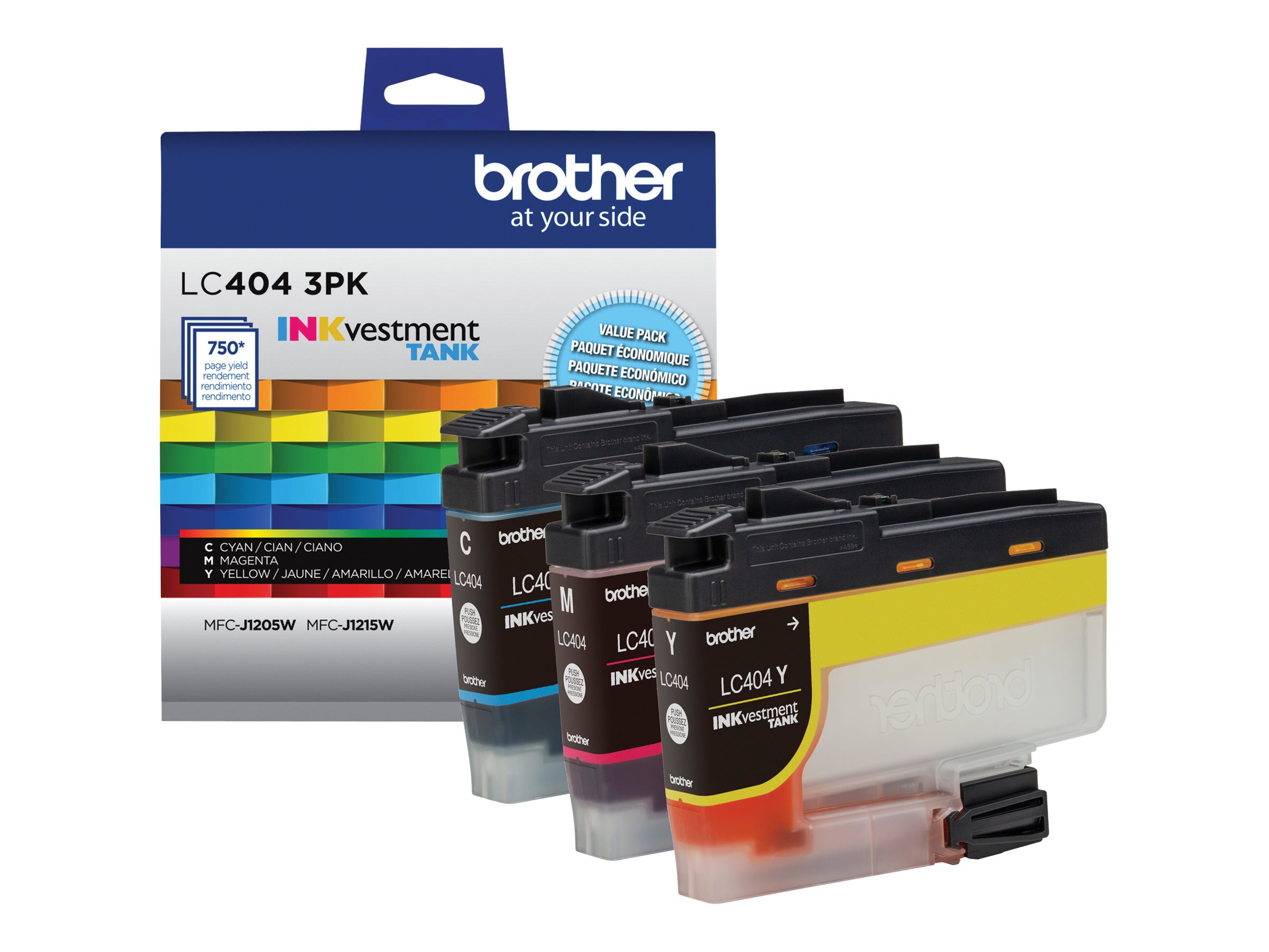 Brother Multipack Ink Cartridge - Cyan, Magenta, Yellow - LC4043PKS