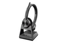 Poly Savi 7320-M Office - 7300 Office Series - headset system - on-ear - DECT - wireless - black