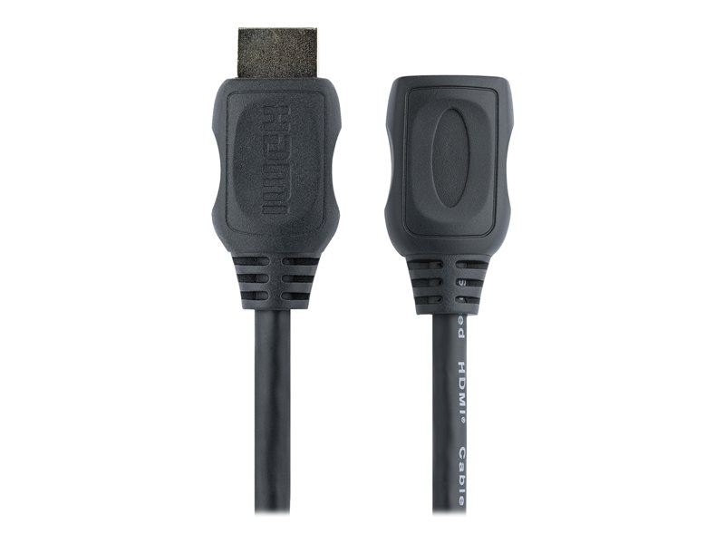 StarTech.com Câble d'extension / Rallonge HDMI Ultra HD 4k x 2k de 2m -  Cordon HDMI vers HDMI - M/F - Noir - Plaques or (HDEXT2M)