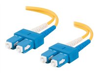 C2G 2m SC-SC 9/125 Duplex Single Mode OS2 Fiber Cable Yellow 6ft Patch cable 