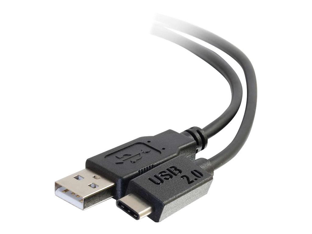 C2G 1m USB 2.0 USB Type C to USB A Cable M/M - USB C Cable Black - USB kabel typ C - USB do 24 pin USB-C - 1 m