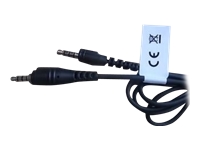 Zebra HS2100 - Headset cable - mini jack male to mini jack male - 3.6 ft - for Zebra TC70, TC72, TC75, TC77, TC8000, TC8000 Premium, TC8000 Standard