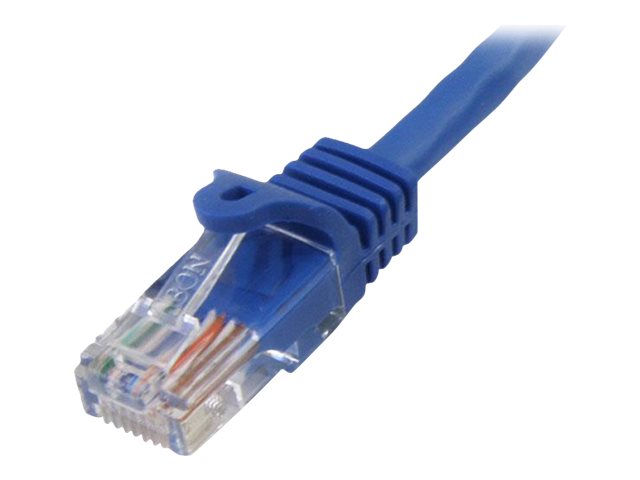 StarTech.com Cat5e Ethernet Cable50 ft - Blue - Patch Cable - Snagless Cat5e Cable - Long Network Cable - Ethernet Cord - Cat 5e Cable - 50ft
