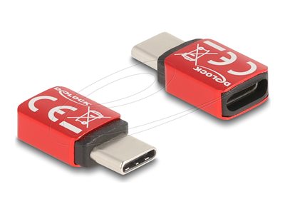 DELOCK USB Datenblocker USB Type-C Stecker zu Typ-C Buchse