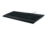 Logitech Corded K280e - Tastatur - USB - US Intern