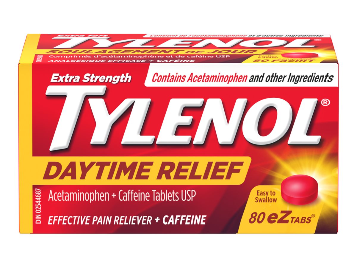 Tylenol Extra Strength Daytime Relief eZ Tabs