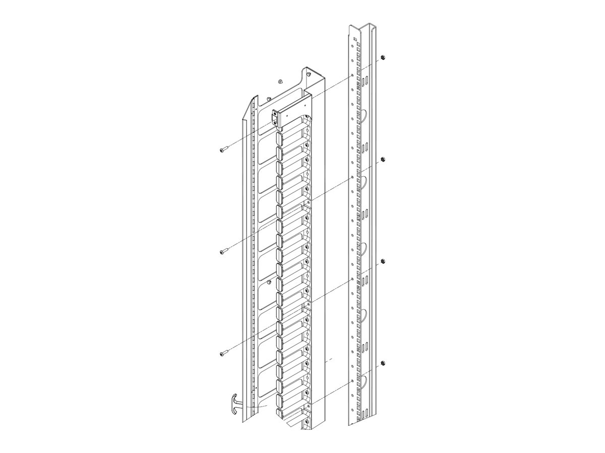 Great Lakes VCM - Rack cable management panel (vertical)