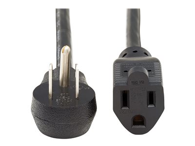 Tripp Lite Power Extension Cord, Right-Angle NEMA 5-15P to NEMA 5-15R