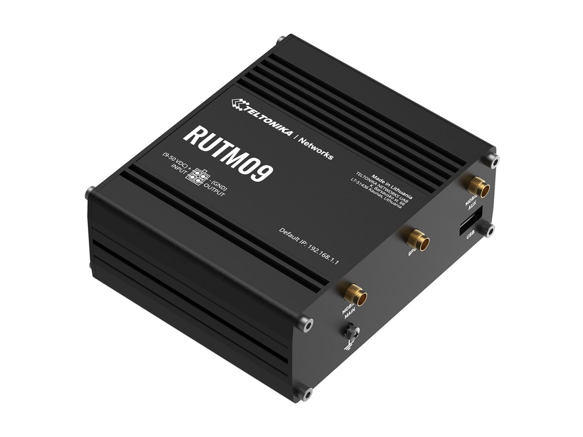 Teltonika RUTM09, router, WWAN, 3G, 4G, DIN rail mountable, surface-mountable, wall-mountable
