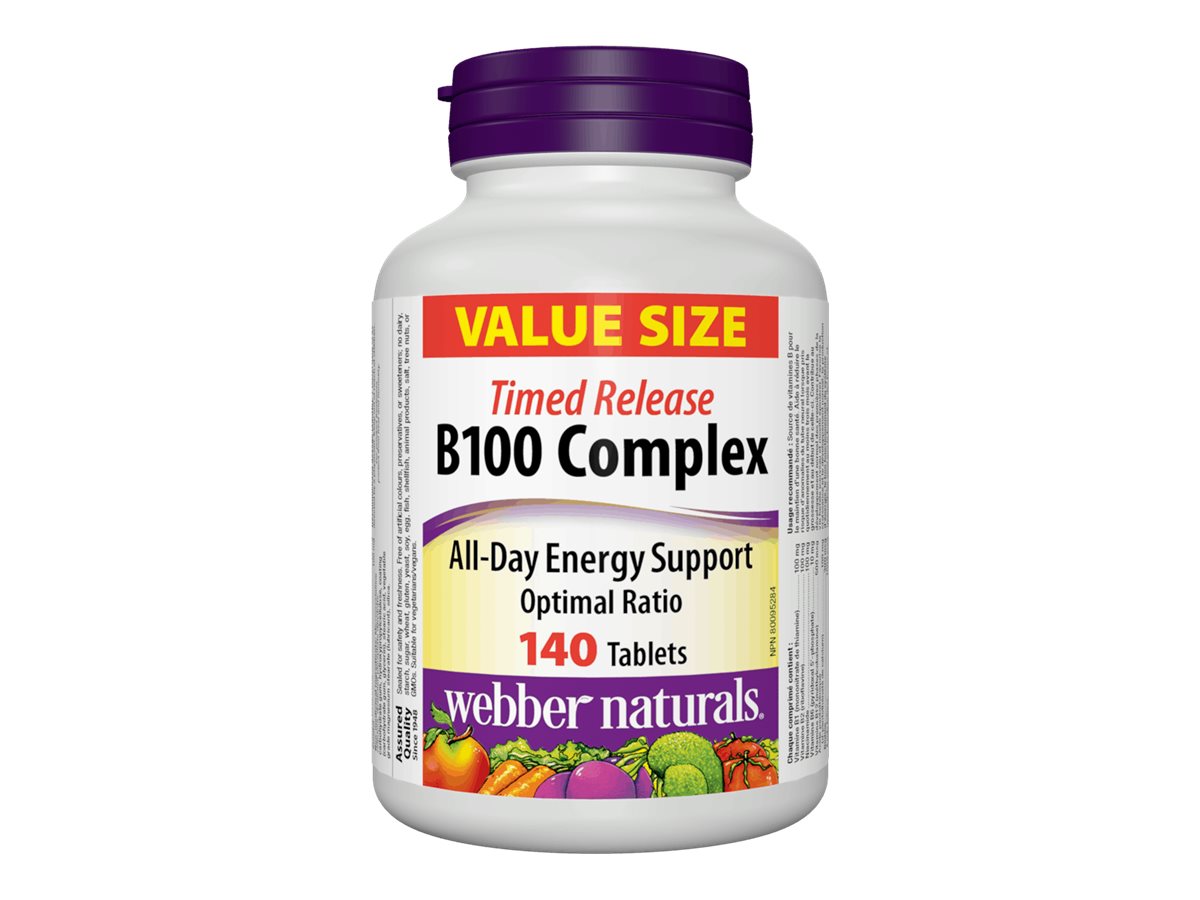 Webber Naturals Vitamin B100 Complex - Timed Release - 140s