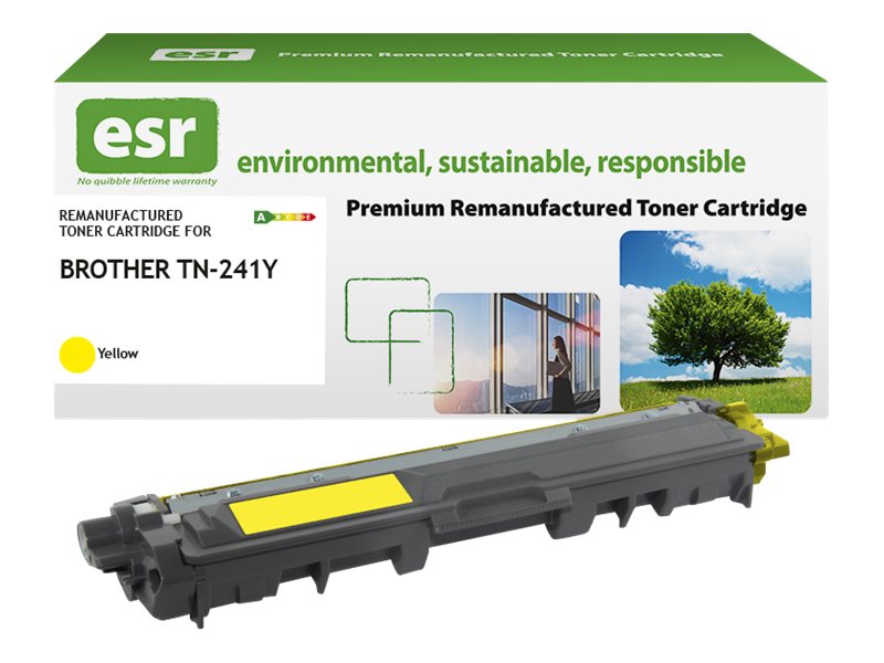 ESR Toner cartridge compatible with Brother TN-241Y/TN-242Y yellow remanufactured 1.400 pages