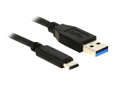 DELOCK USB3.1 Kabel C -> A St/St 0.50m schwarz - 83869