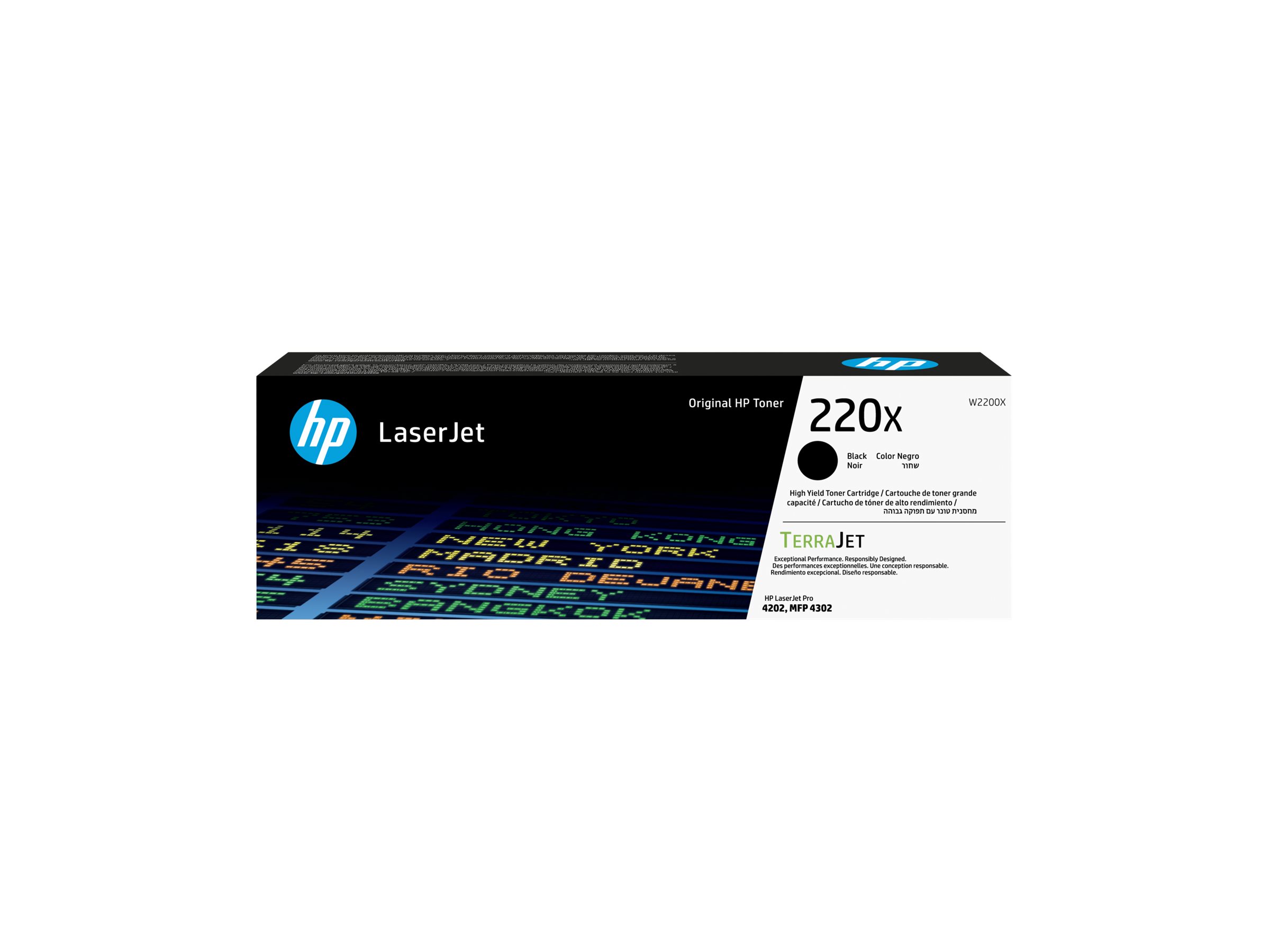 Hp 220x High Yield Black Original Laserjet Toner Cartridge W2200x
