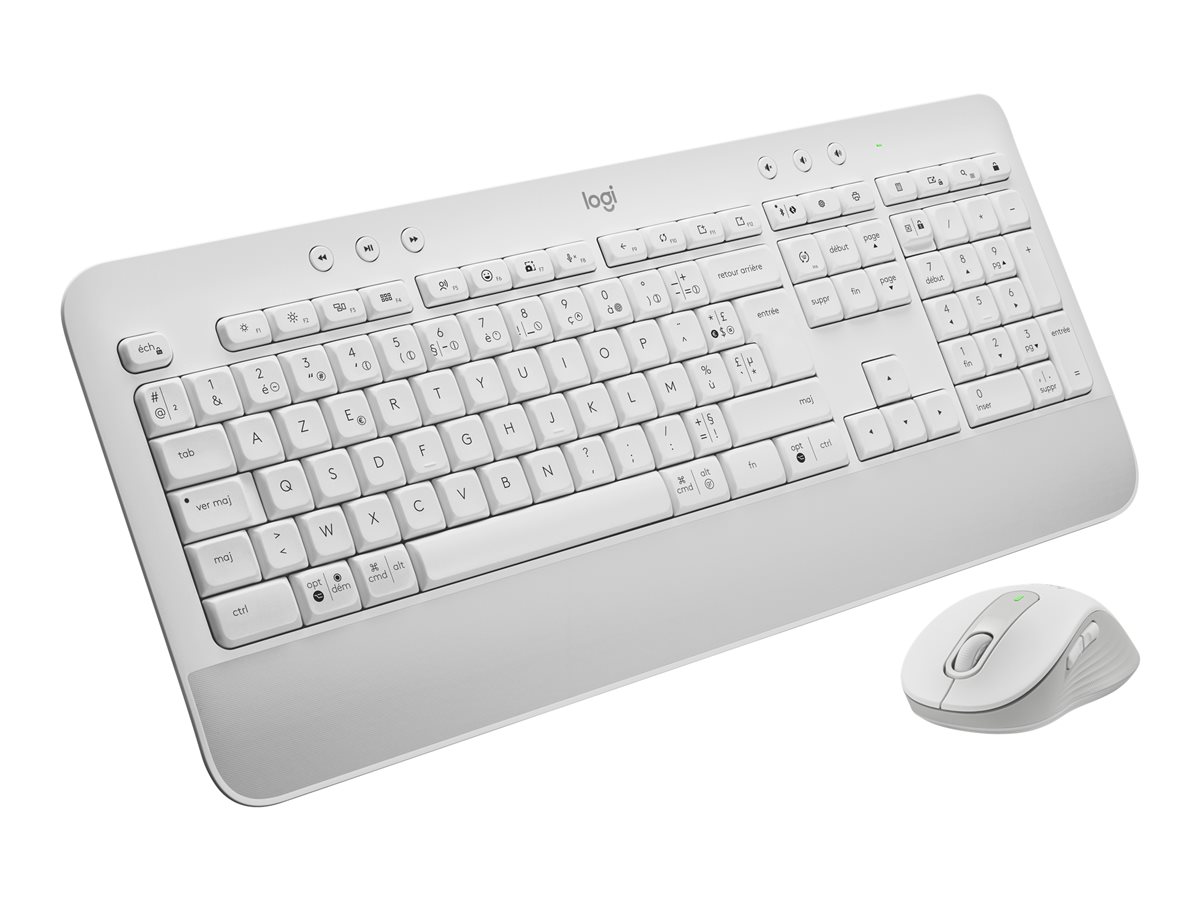 Logitech Signature MK650 Combo for Business - klávesnice a sada myši - AZERTY - francouzská - bělavá Vstupní zařízení – foto 3