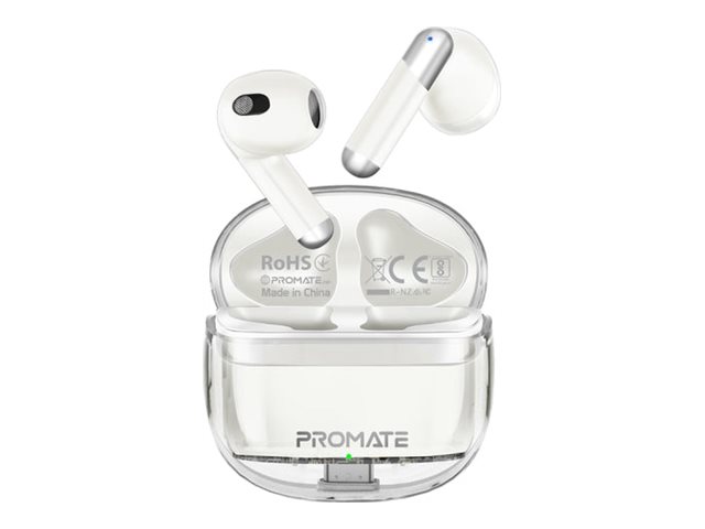 Promate TRANSPODS true wireless earphones with Product shot Front 79350