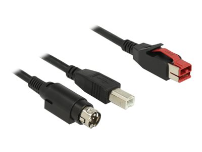 DELOCK PoweredUSB Kabel 24V>USB Typ-B 2m