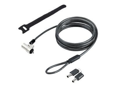 Universal Laptop Cable Lock Expansion Loop - 6” (15cm) Anti Theft 4-Digit  Combination K-Slot Lock - Computer Security Cable to Create Twin/Multi-Head