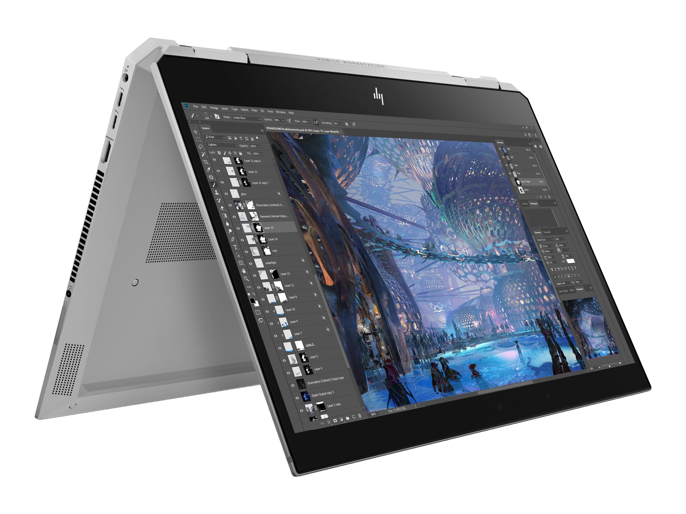 HP ZBook Studio x360 G5 | Core i7第8世代 HP ZBook Studio x360 G5 Mobile Workstation | Overview, Specs