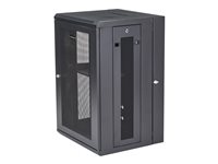StarTech .com Armoire Réseau Murale à 4 Montants 18U avec Étagère 1U, Armoire Serveur Murale 19" à Charnières pour Équipement IT/AV/Électronique/Ordinateur, Armoire Rack Ventilée Flexible