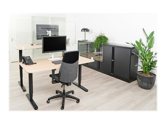 Neomounts NS-GLSPROTECT140 - rozdělená obrazovka - montáž na pracovní stůl - 138 x 65 cm - průhledná – foto 18
