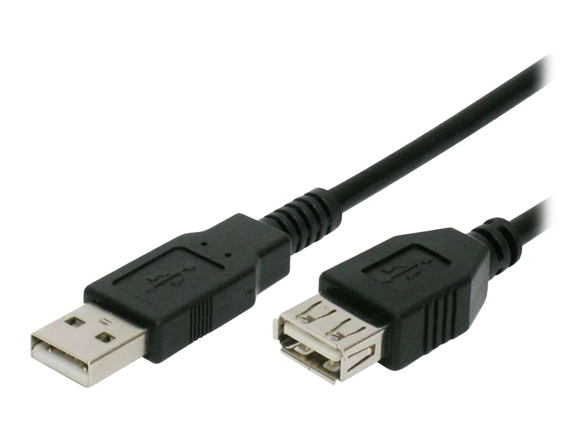 eLink USB-A Extension Cable - Black - 1.83m