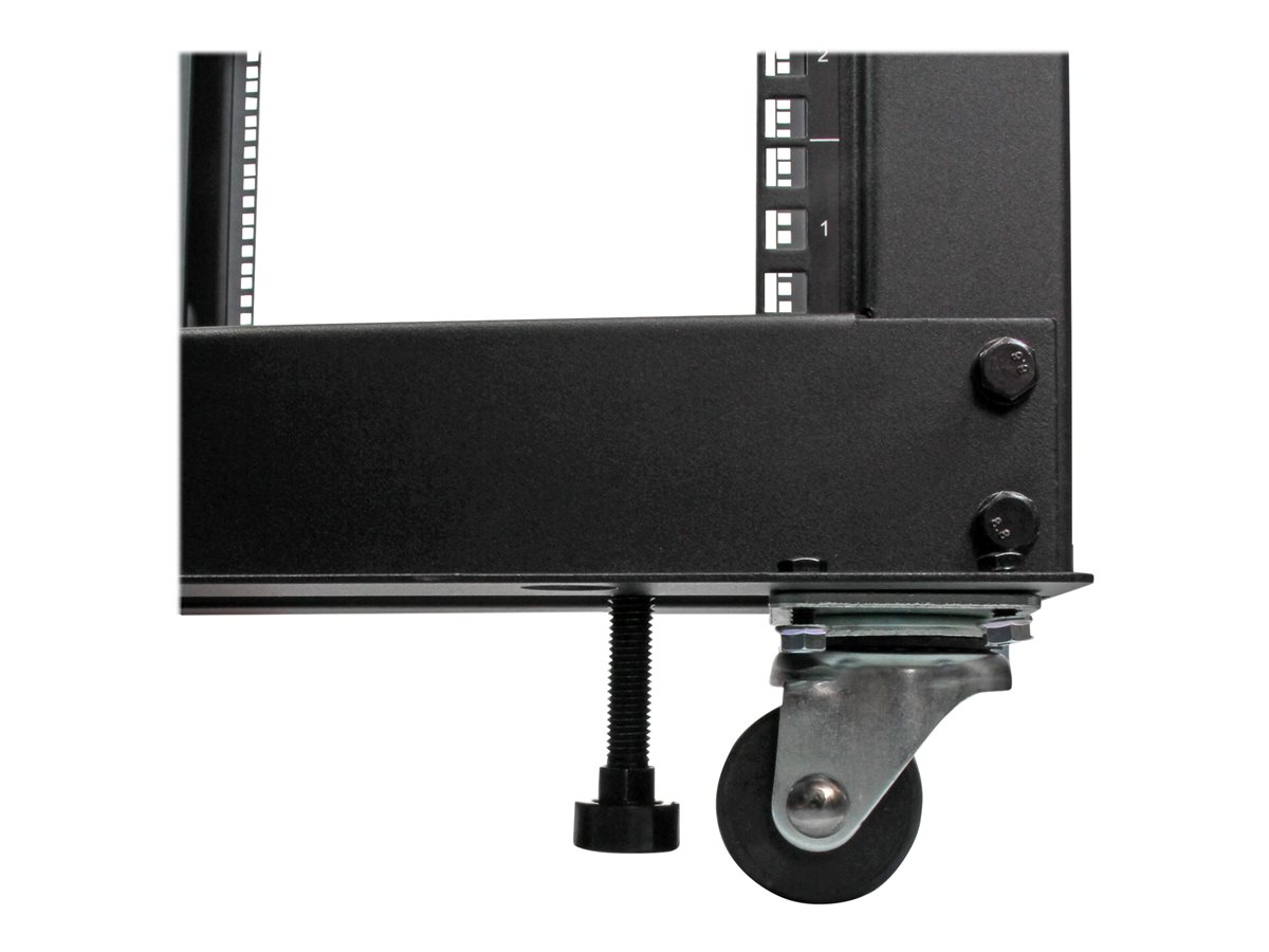 StarTech.com 12U 19" Open Frame Server Rack, 4 Post Adjustable Depth 23-41" Mobile, Free Standing Rolling Network/Computer Equipment Data Rack, Dell PowerEdge, HP ProLiant ThinkServer - Adjustable Server Rack (4POSTRACK12U) - rozvaděč stojanový - 12U – foto 4