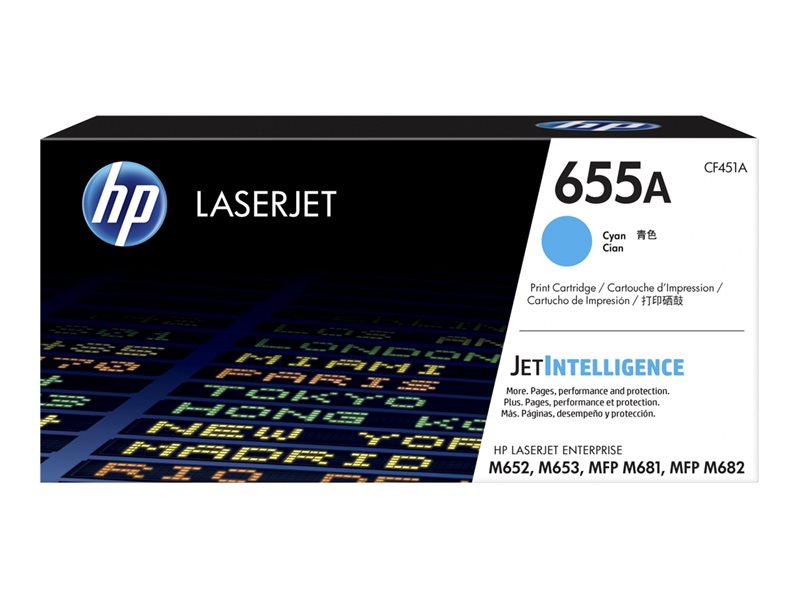 HP 655A LaserJet Toner Cartouche Cyan