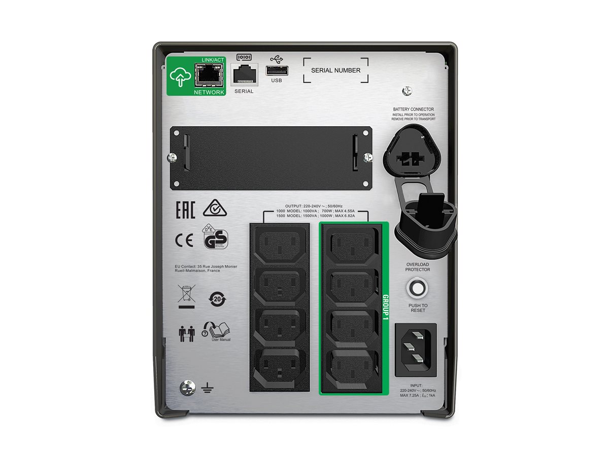 APC SmartConnect UPS SMT 1500 VA Tower