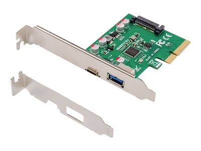 DIGITUS PCI Expr Card 2x USB 3.1 1 Port USB-C + USB A