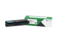 Lexmark Extra High Yield cyan original toner cartridge LRP Product shot Left-angle 76300