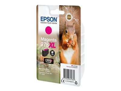 EPSON Singlepack Magenta 378XL Squirrel - C13T37934010