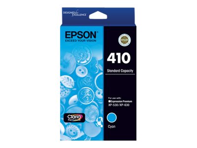 Epson 410 cyan original ink Package view Front 79225