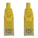 Eaton Tripp Lite Series Cat6a 10G Snagless Molded UTP Ethernet Cable (RJ45 M/M), PoE, Yellow, 6 ft. (1.8 m)