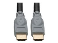 Tripp Lite High-Speed HDMI Cable with Gripping Connectors 4K 60 Hz 4:4:4 M/M Black 25ft