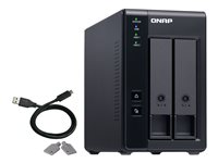 QNAP TR-002 - Festplatten-Array - 2 Schächte (SATA-600) - USB 3.1 Gen 2 (extern)