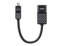Belkin Mini DisplayPort to HDMI Adapter, 4k - Adaptador de vídeo - Mini DisplayPort macho a HDMI hembra