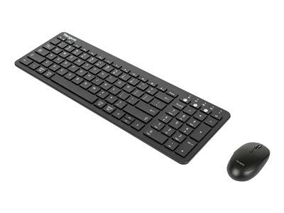 Targus Keyboard and mouse set midsize antimicrobial wireless Bluetooth 5.1 black image