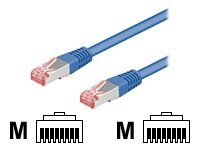 wentronic CAT 5e Kabel med folie og kobberfletning (FTP) 3m Netværkskabel Blå