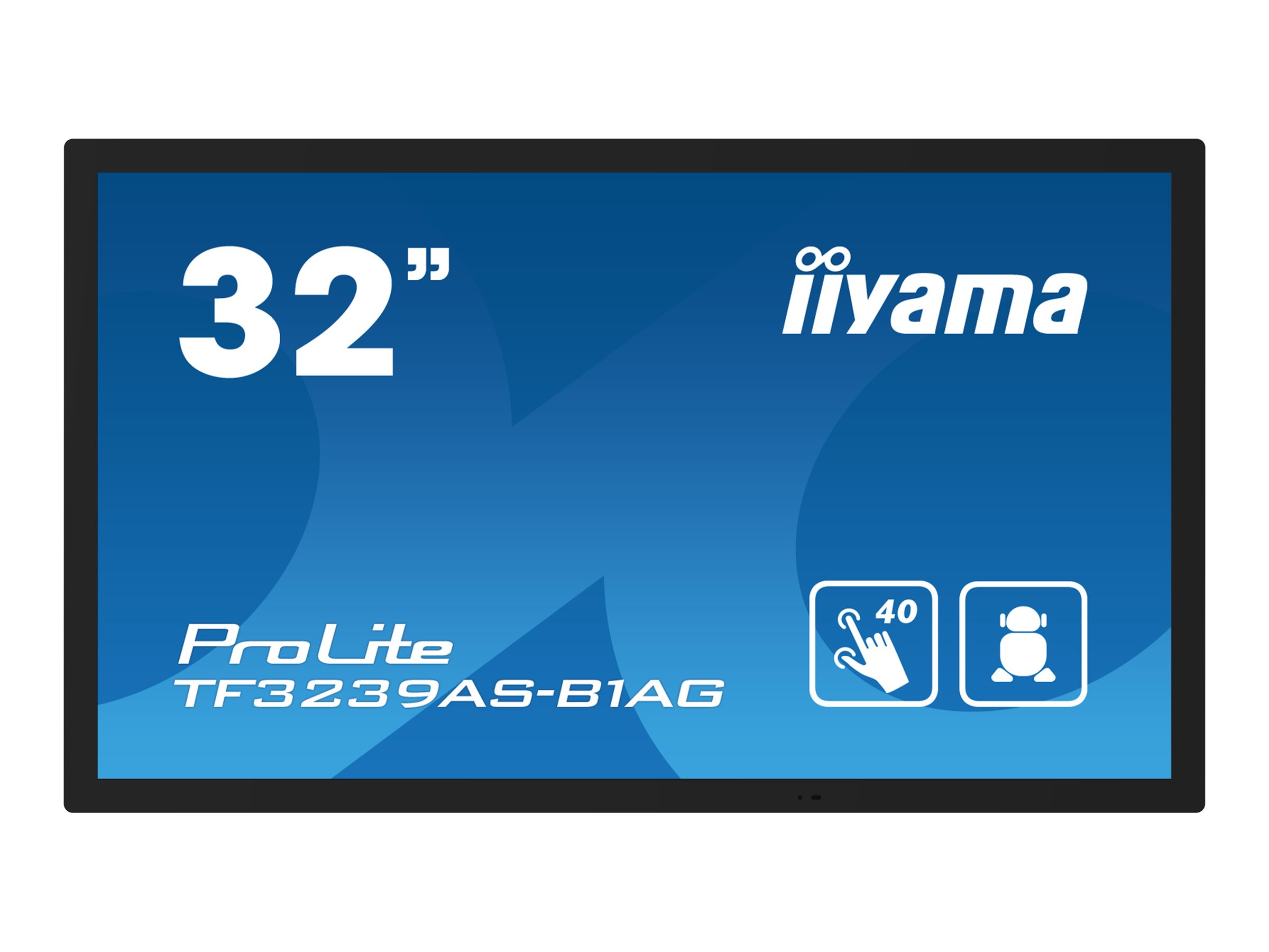 Iiyama Prolite Tf3239as B1ag 32 Class 315 Viewable Led Backlit Lcd Display Full Hd For Digital Signage